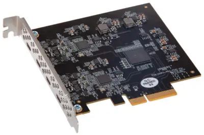 Allegro USB-C 4-Port PCIe Card (4-ports • USB-C 10Gbps/USB 3.2 Gen 2 • Dual controllers • USB-C charging)